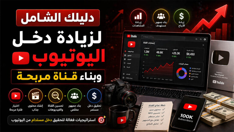 دليلك الشامل لزيادة دخل اليوتيوب وبناء قناة مربحة